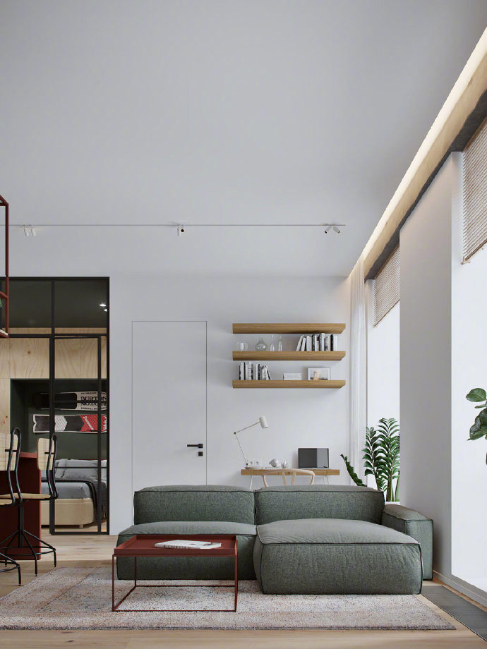 60平米紧凑小公寓装修设计效果图欣赏