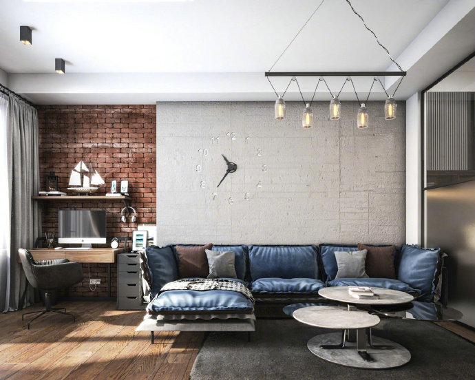 北欧舒适小公寓设计装修效果图欣赏