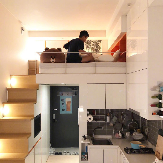 单身Loft公寓设计效果图