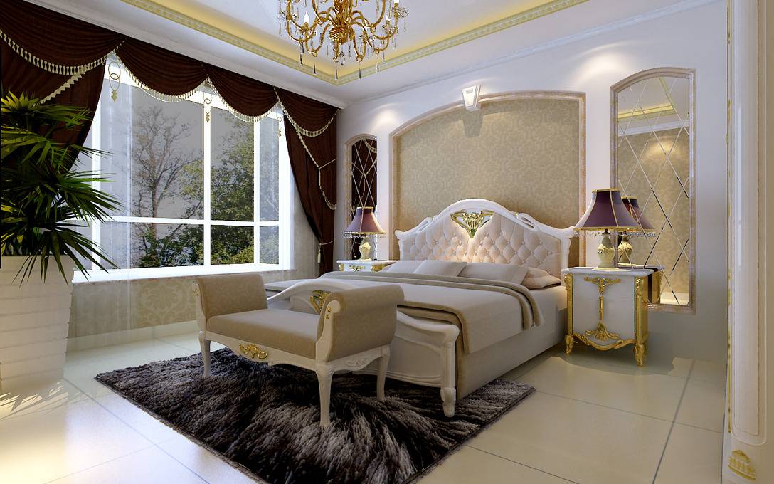 欧式古典欧式古典风格古典风格卧室装修案例