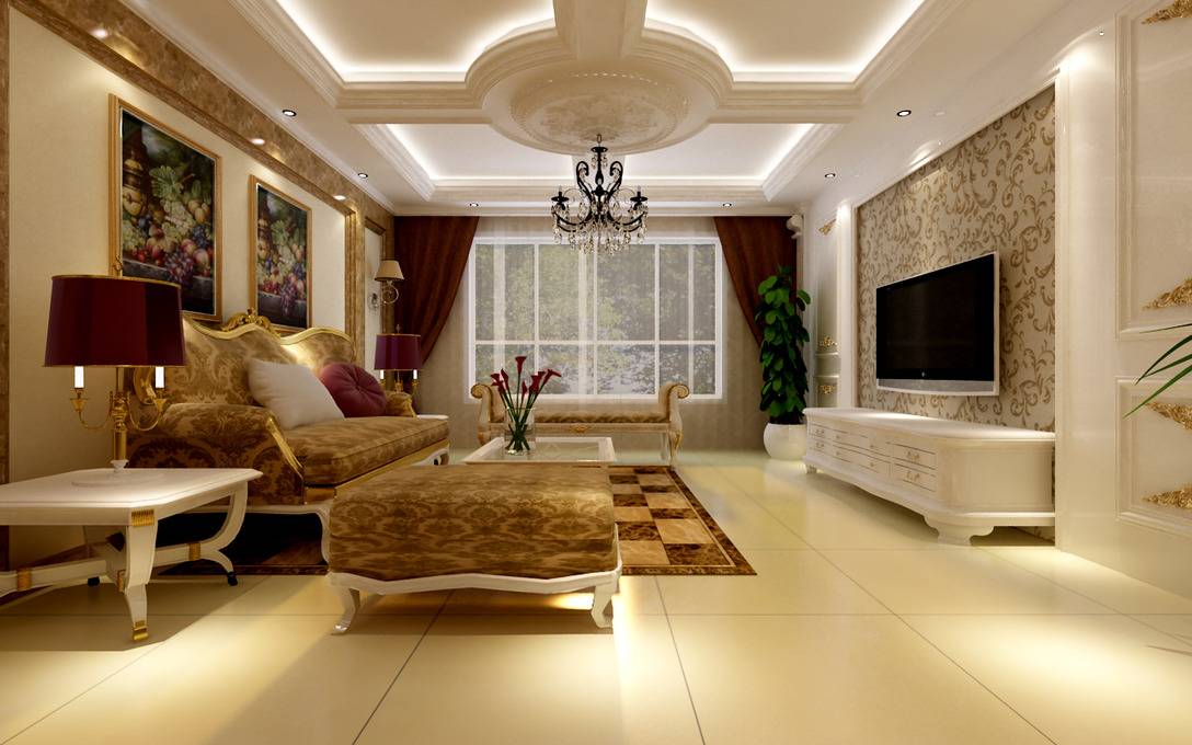 欧式古典欧式古典风格古典风格客厅设计案例