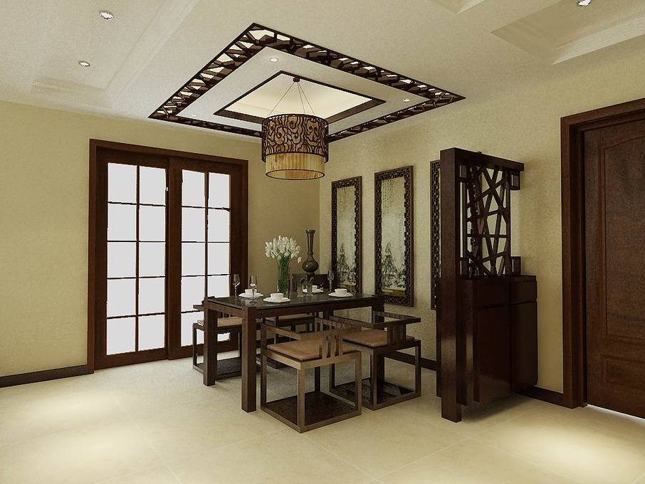中式中式风格餐厅吊顶图片