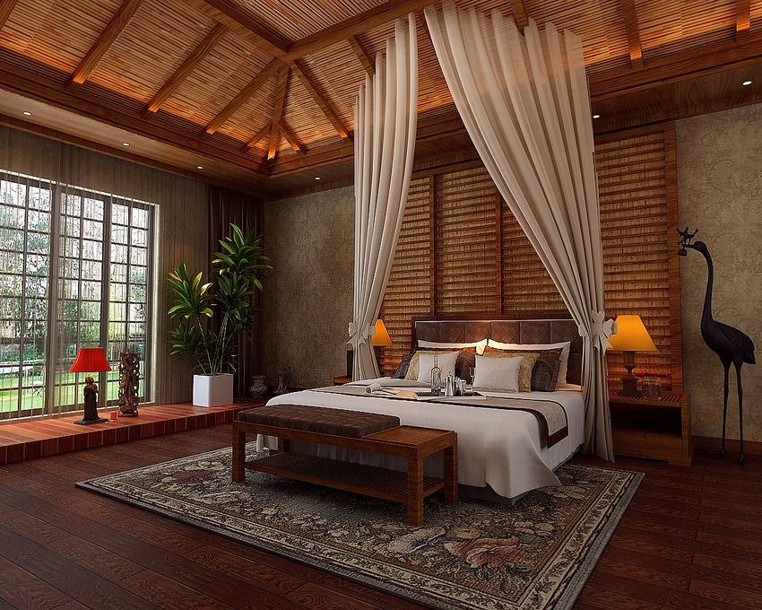 中式中式风格新中式卧室案例展示