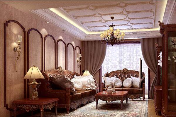 美式古典美式风格客厅图片