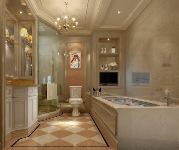 欧式浴室装修图