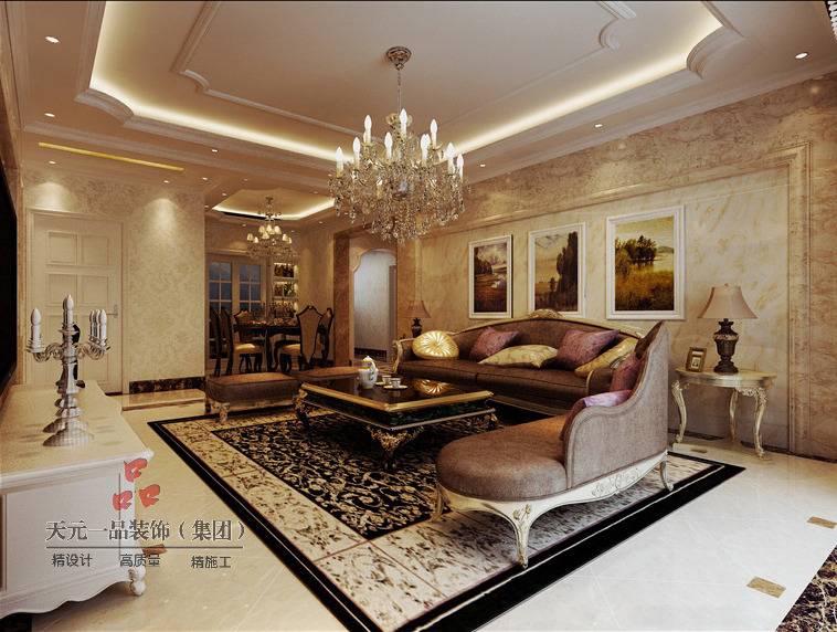 欧式欧式风格客厅背景墙沙发客厅沙发设计方案