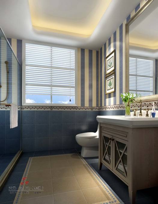 地中海浴室淋浴房设计案例展示
