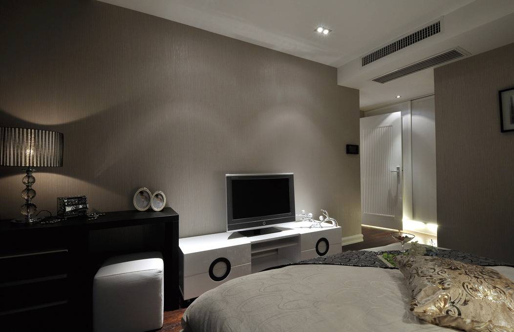 现代卧室电视背景墙设计案例展示