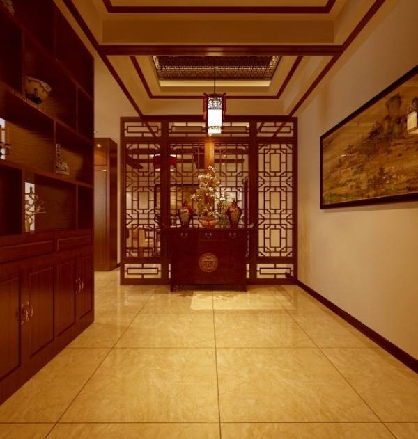 中式中式风格玄关玄关柜装修案例