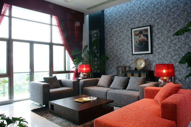 中式客厅沙发单人沙发设计图