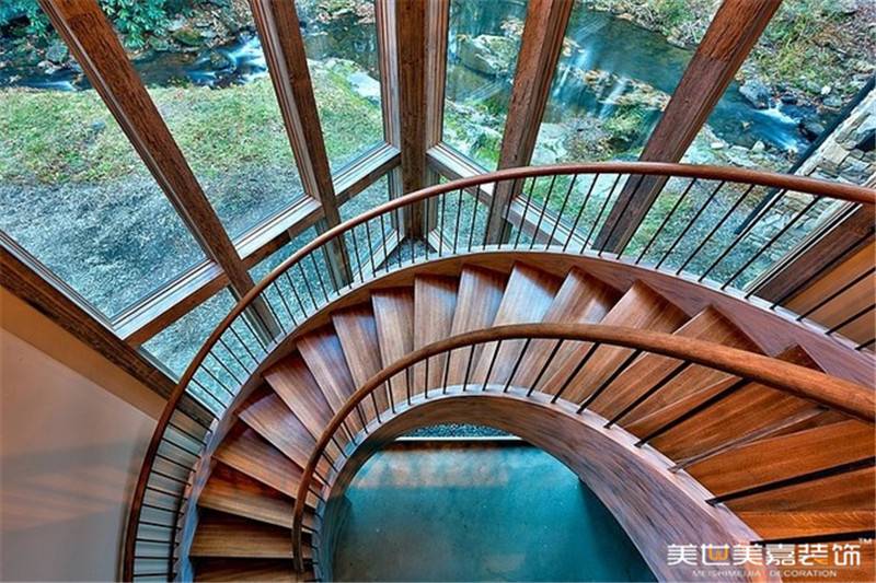 美式乡村风格别墅楼梯图片