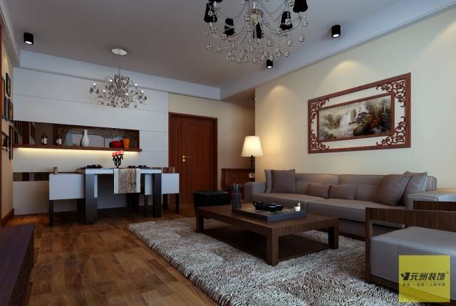 中式中式风格客厅背景墙沙发客厅沙发设计案例