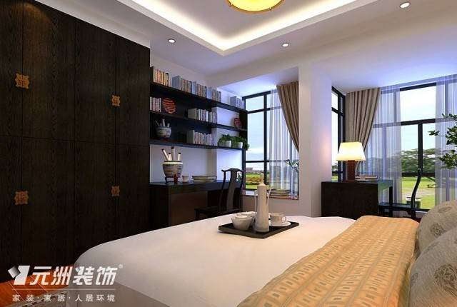 中式新中式卧室吊顶设计图