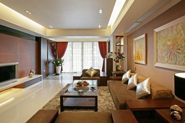 中式中式风格新中式客厅四居设计图
