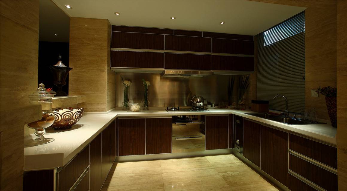 现代厨房三室两厅两卫设计方案