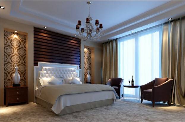 现代现代风格卧室窗帘设计案例