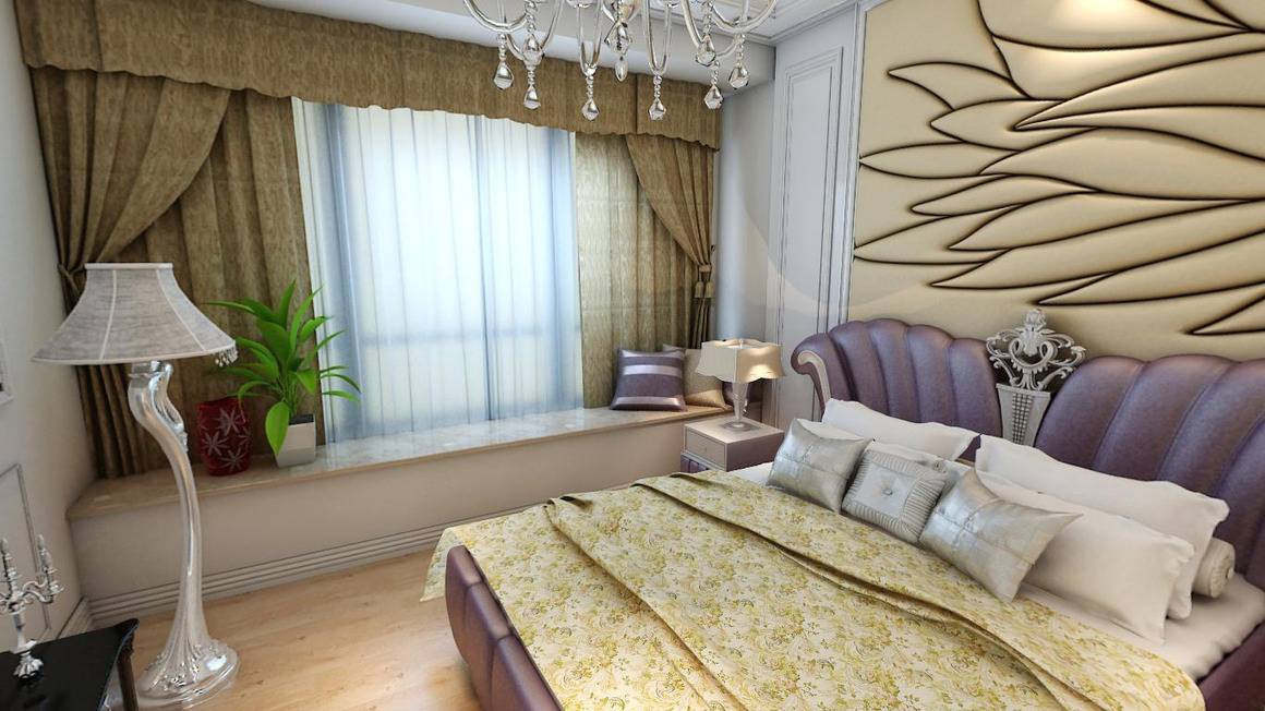 欧式卧室窗帘设计案例展示