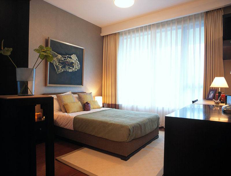 中式中式风格新中式卧室窗帘设计图