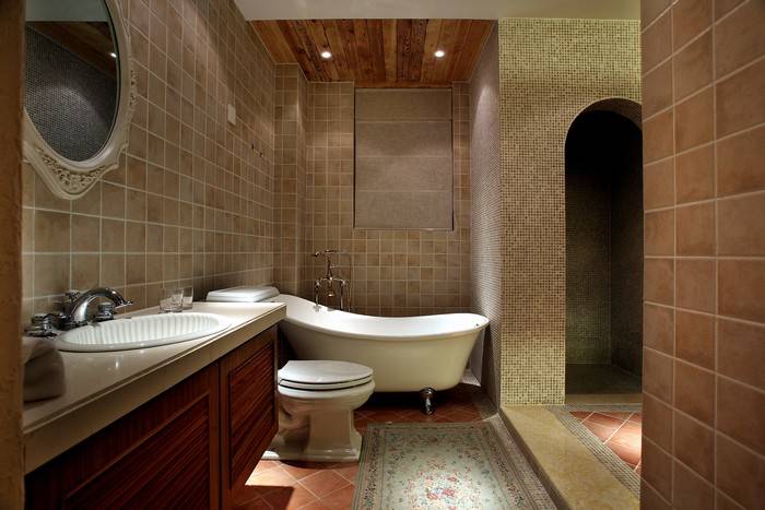 美式浴室淋浴房装修案例