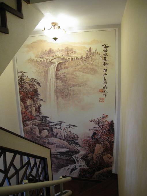 中式楼梯图片