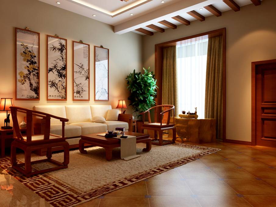中式客厅沙发设计方案