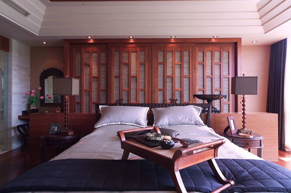中式卧室复式楼设计案例