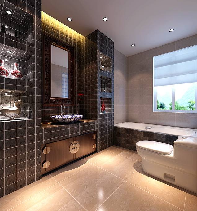 中式浴室设计案例