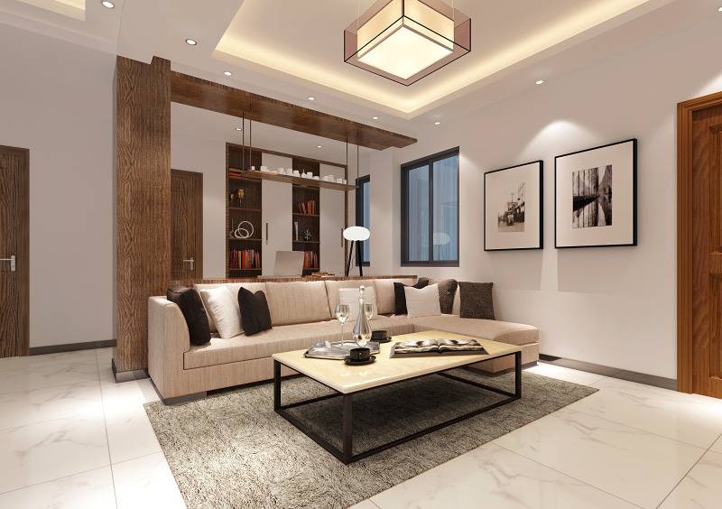 现代现代风格客厅单身公寓设计案例展示