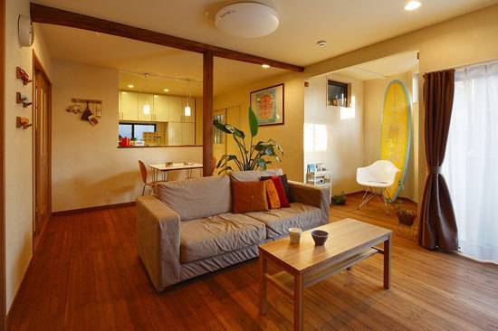 日式自然窗帘沙发植物茶几布艺沙发布艺窗帘茶杯设计方案