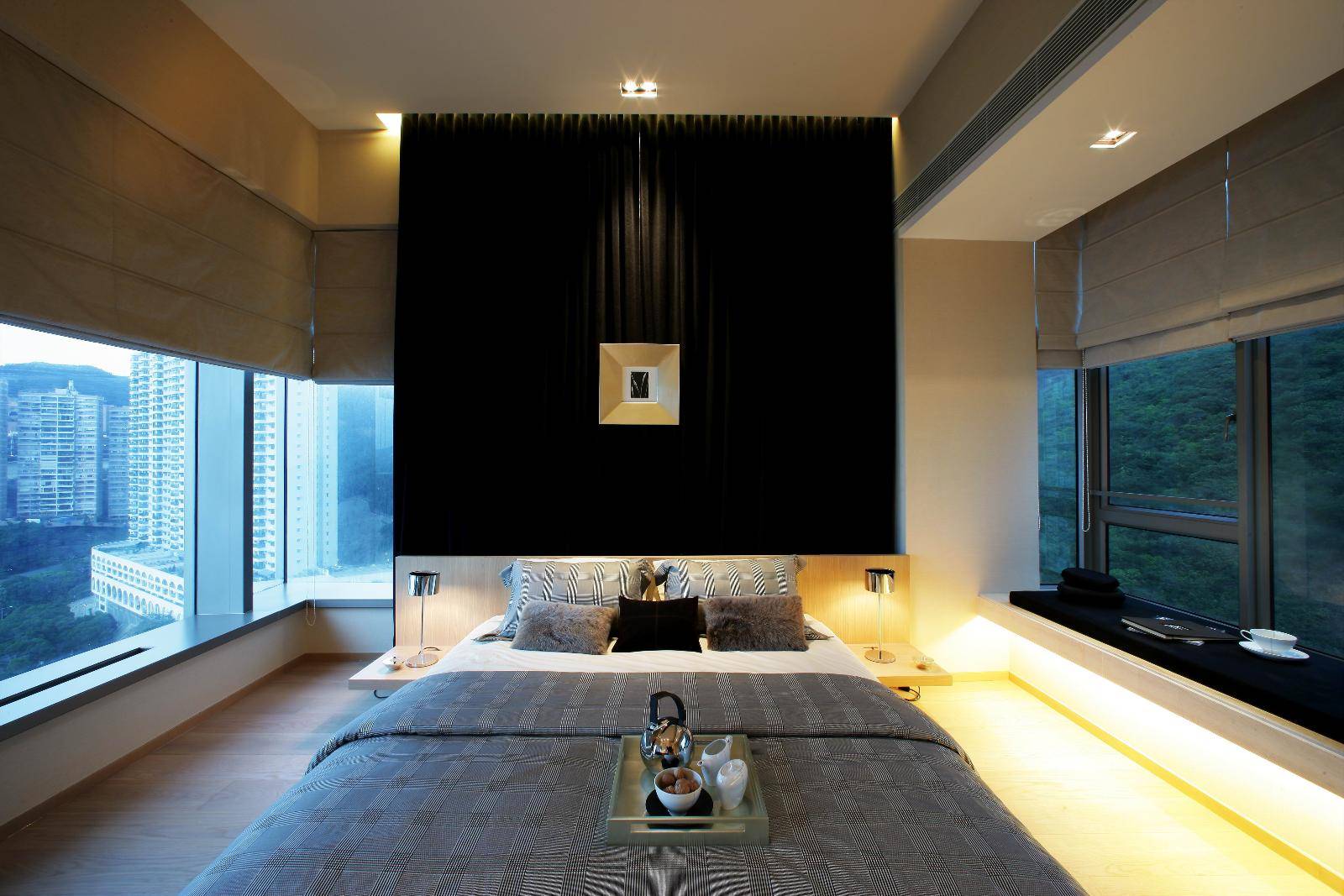 现代简约美式卧室设计图
