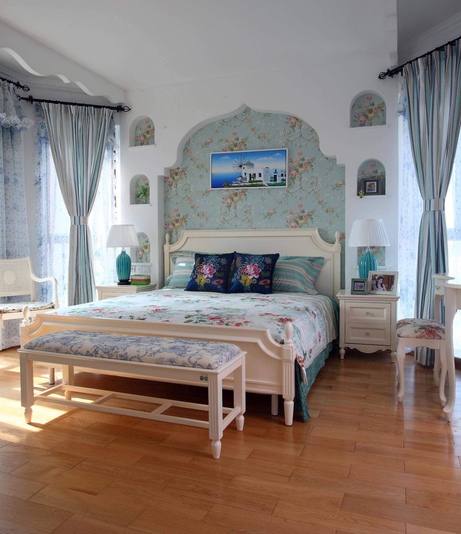 地中海美式卧室设计案例