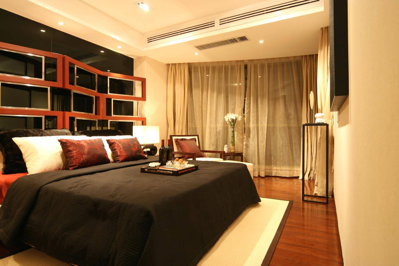 现代简约中式卧室设计案例展示