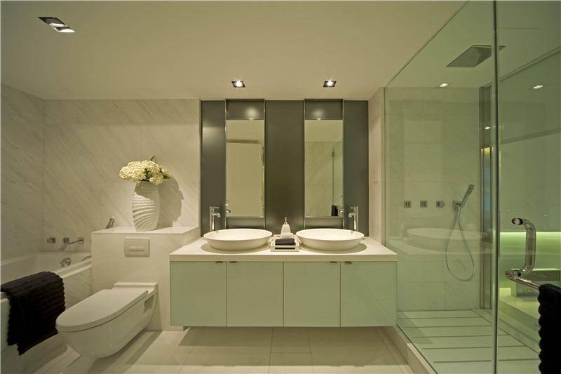 现代简约卫生间浴室淋浴房装修效果展示