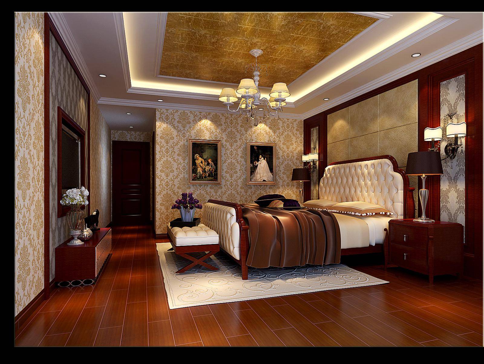 欧式美式卧室装修效果展示