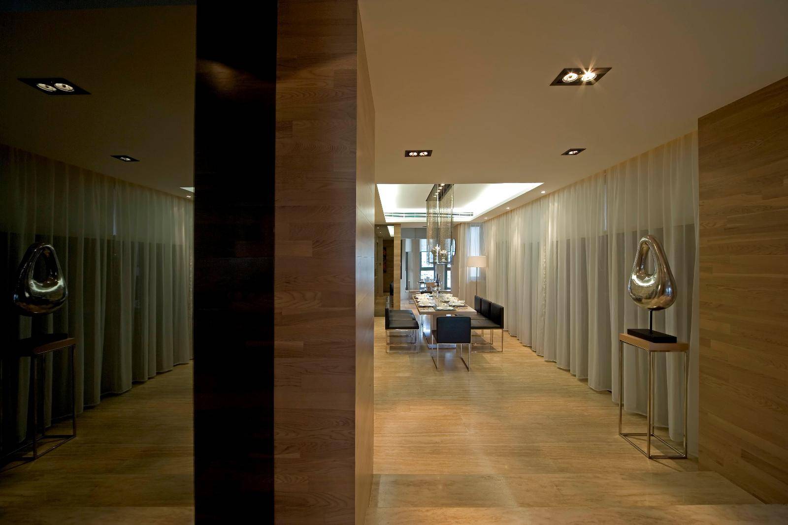 现代简约餐厅走廊图片
