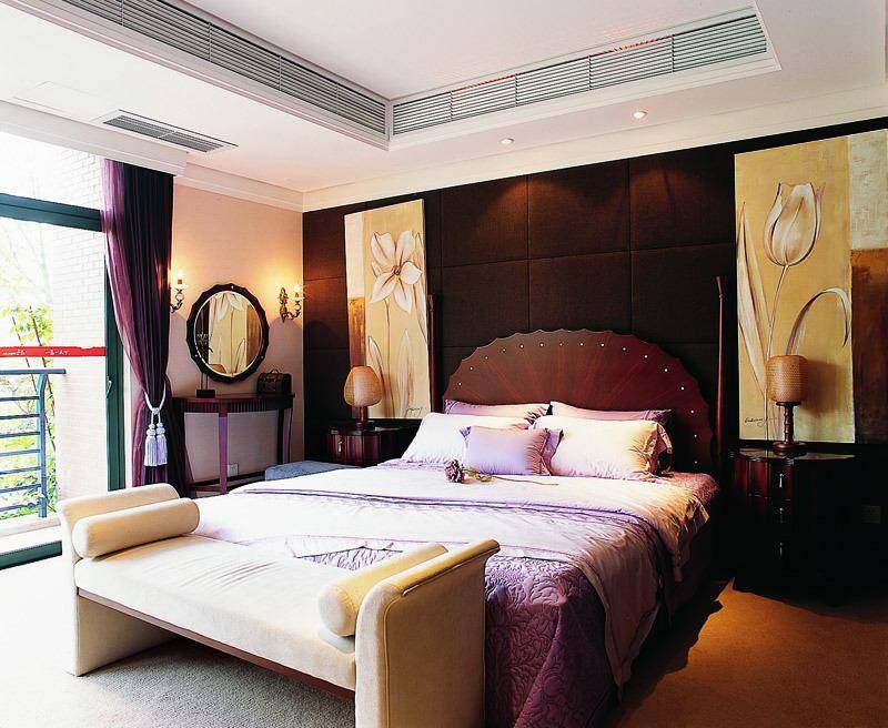 现代简约中式东南亚混搭卧室设计案例