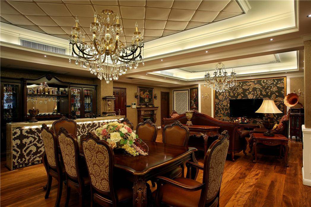 欧式客厅餐厅设计案例
