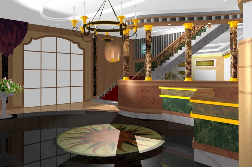 3D宾馆酒店房间设计图片_25张