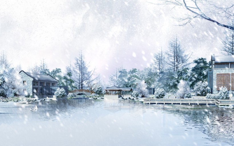 白雪皑皑的景色图片(11张)