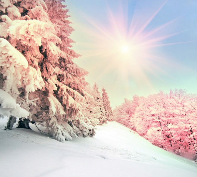 北方山林雪景图片(19张)