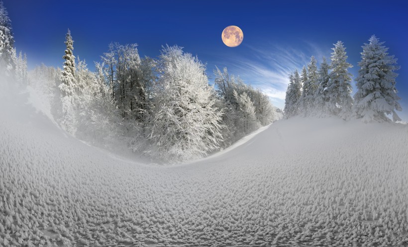 北方山林雪景图片(19张)