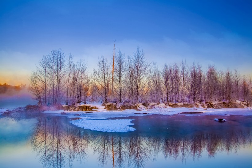 冰天雪地的自然风景图片(9张)