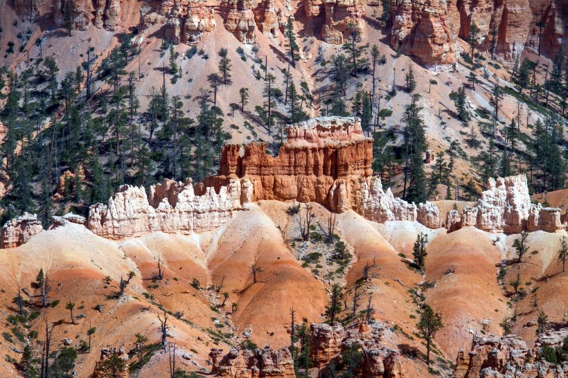 岩石鲜艳的布赖斯峡谷图片(13张)
