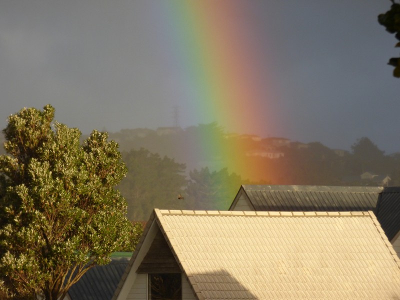瀑布下的彩虹图片(10张)