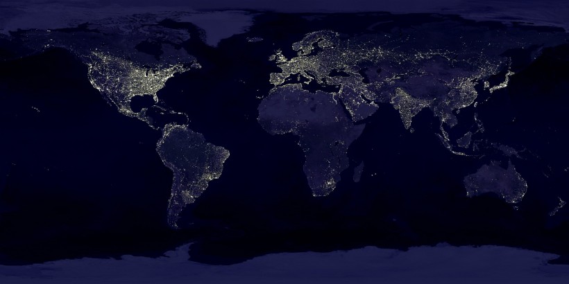 卫星拍摄的地球局部图片(12张)