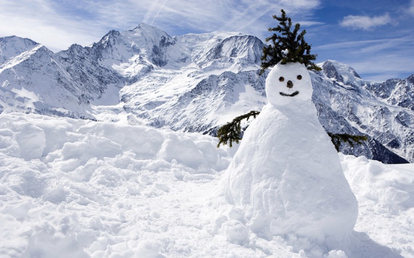 冬季雪人图片(11张)