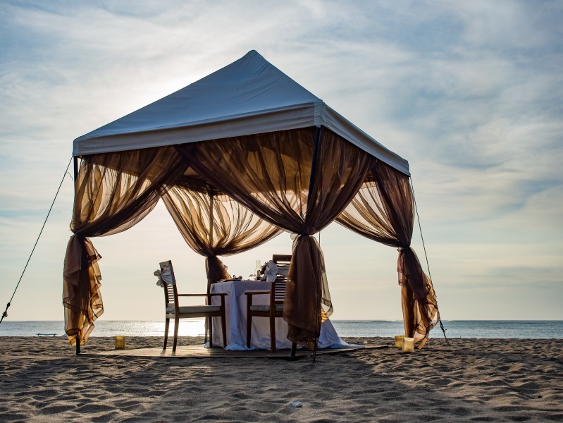 海边浪漫的帐篷图片(17张)