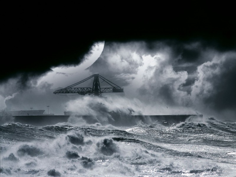 狂烈飓风风暴图片(9张)