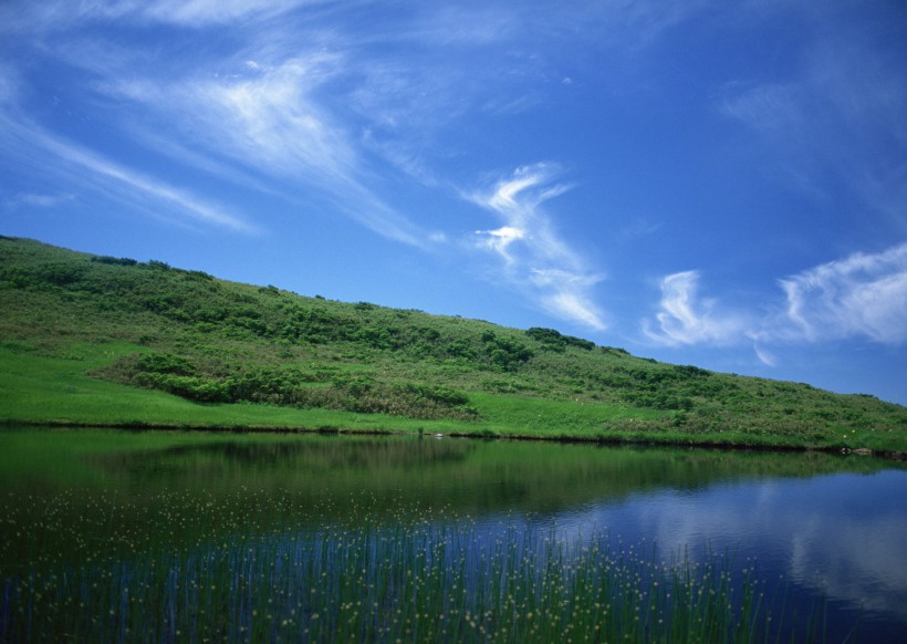 蓝天和湖水图片(20张)