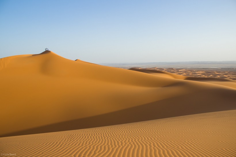 蓝天下的沙漠图片(8张)